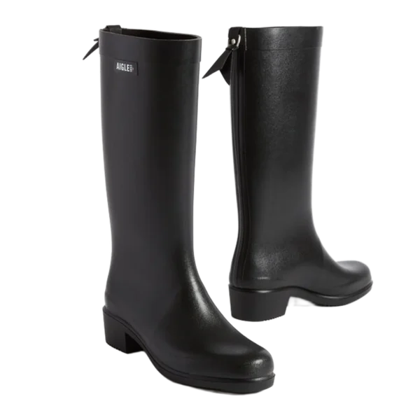 Alternative view of Aigle Myrica, Ladies Full Welly in Black