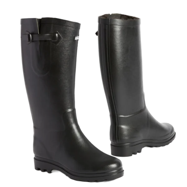 Alternative view of Aigle Aiglentine Fur, Ladies Full Welly in Black
