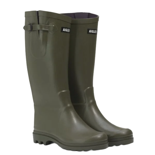 Alternative view of Aigle Aiglentine, Ladies Full Welly in Khaki