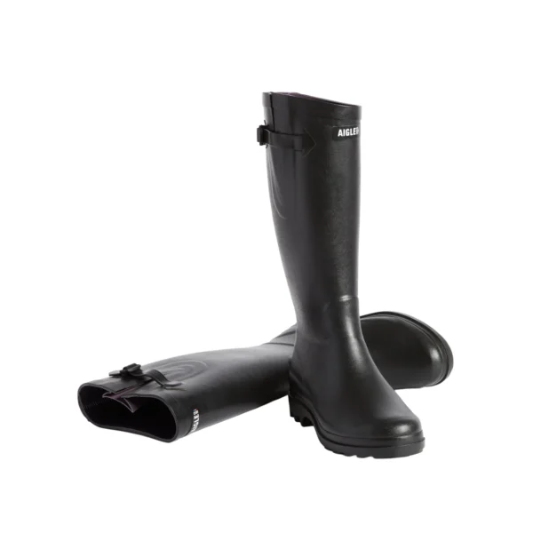 Aigle Aiglentine, Ladies Full Welly in Black