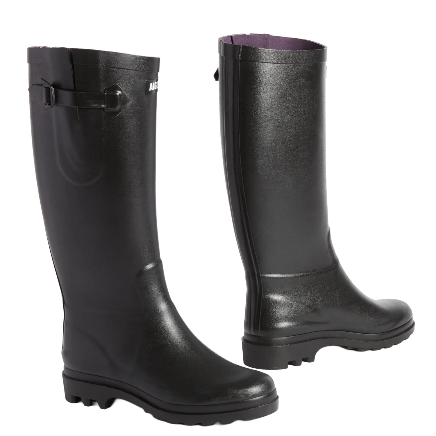 Aigle Aiglentine, Ladies Full Welly in Black - Image 3