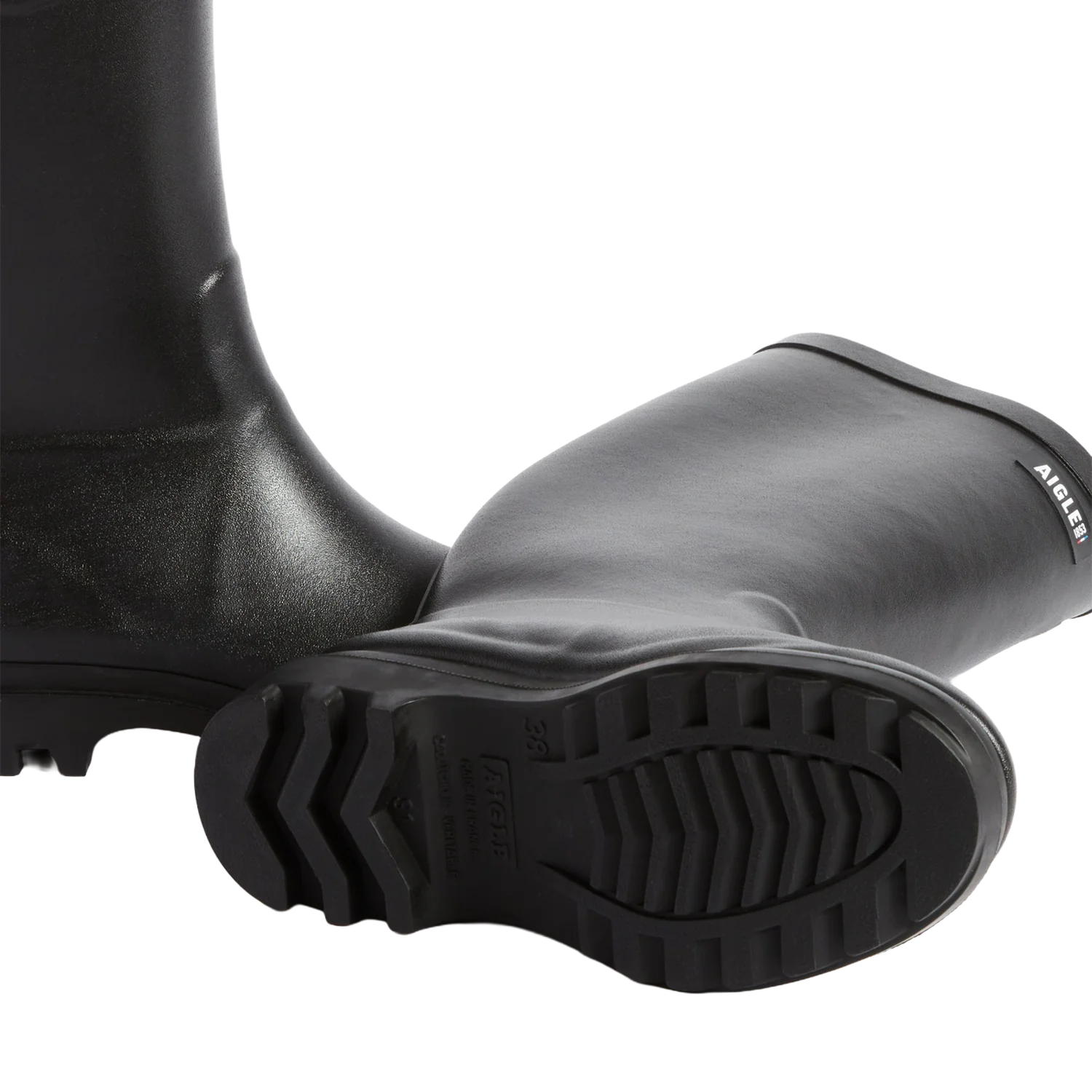 Aigle Aiglentine, Ladies Full Welly in Black - Image 4