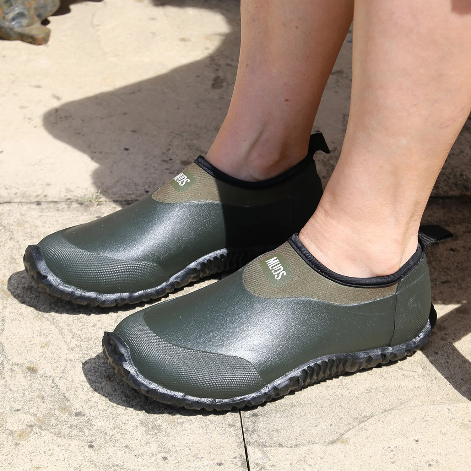 Muds Shoe, Unisex Shoe in Green - Image 7
