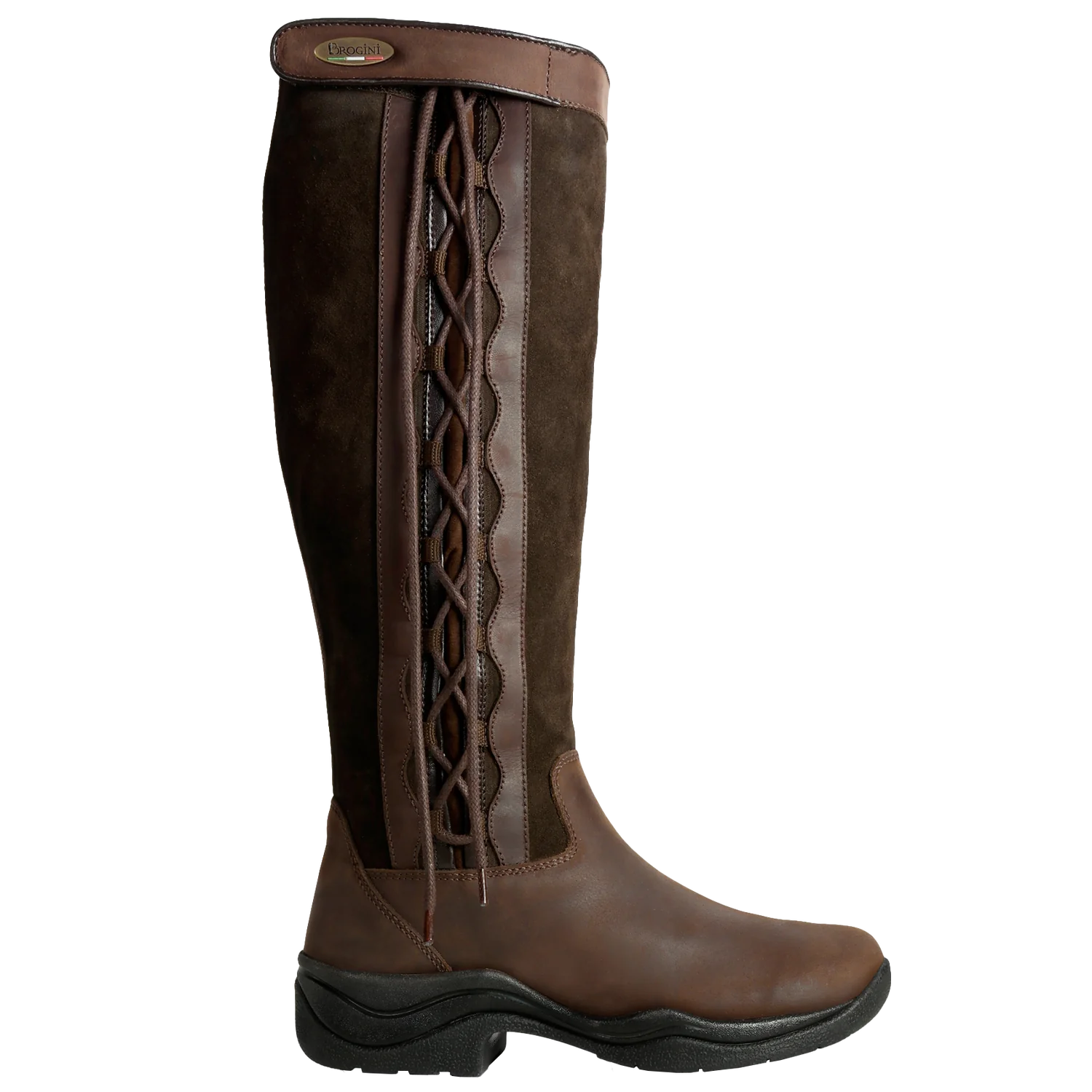 Brogini Winchester Lace-up - Standard Calf, Ladies Country Boot in Brown