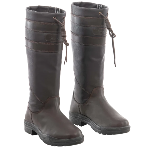 Brogini Longridge Kids, Unisex Country Boot in Brown