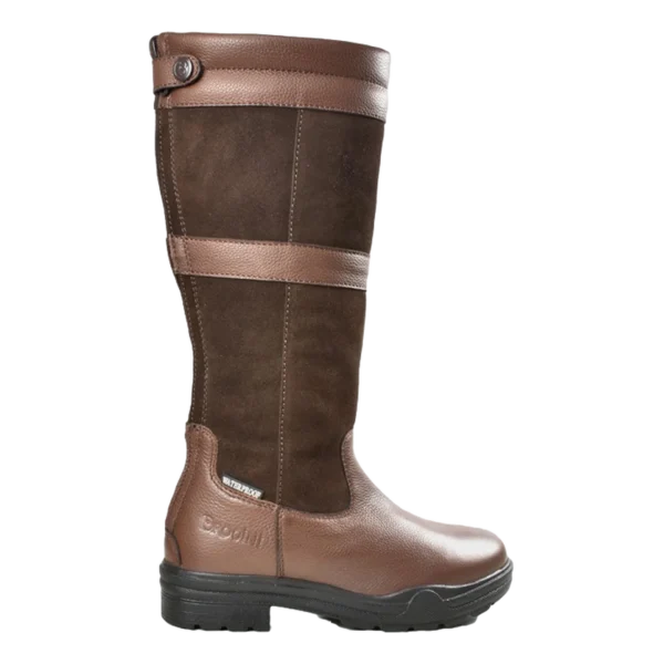 Brogini Hollingworth Zipped - Standard Calf, Ladies Country Boot in Brown