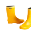 Aigle Chanteboot Stripes, Ladies Short Welly in Lemon