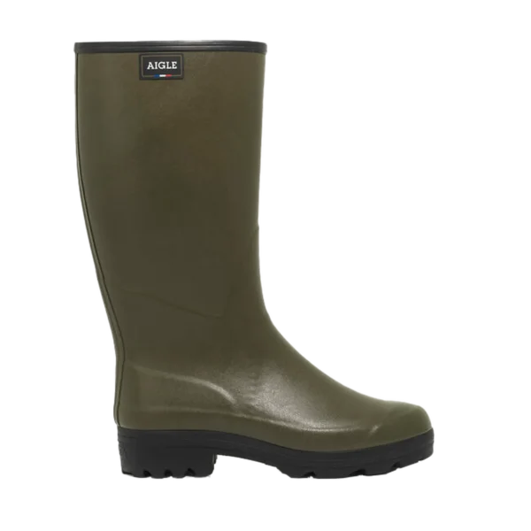 Aigle Chambord Neomesh, Mens Full Welly in Khaki