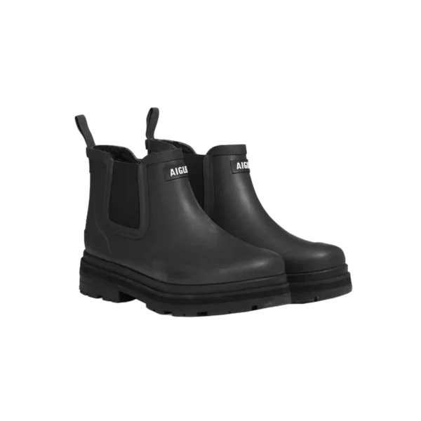 Alternative view of Aigle Soft Rain Fur, Ladies Ankle Boot in Black