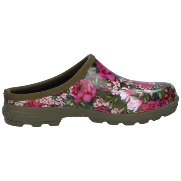 Aigle Lessfor Open Print, Ladies Clog in Bloom