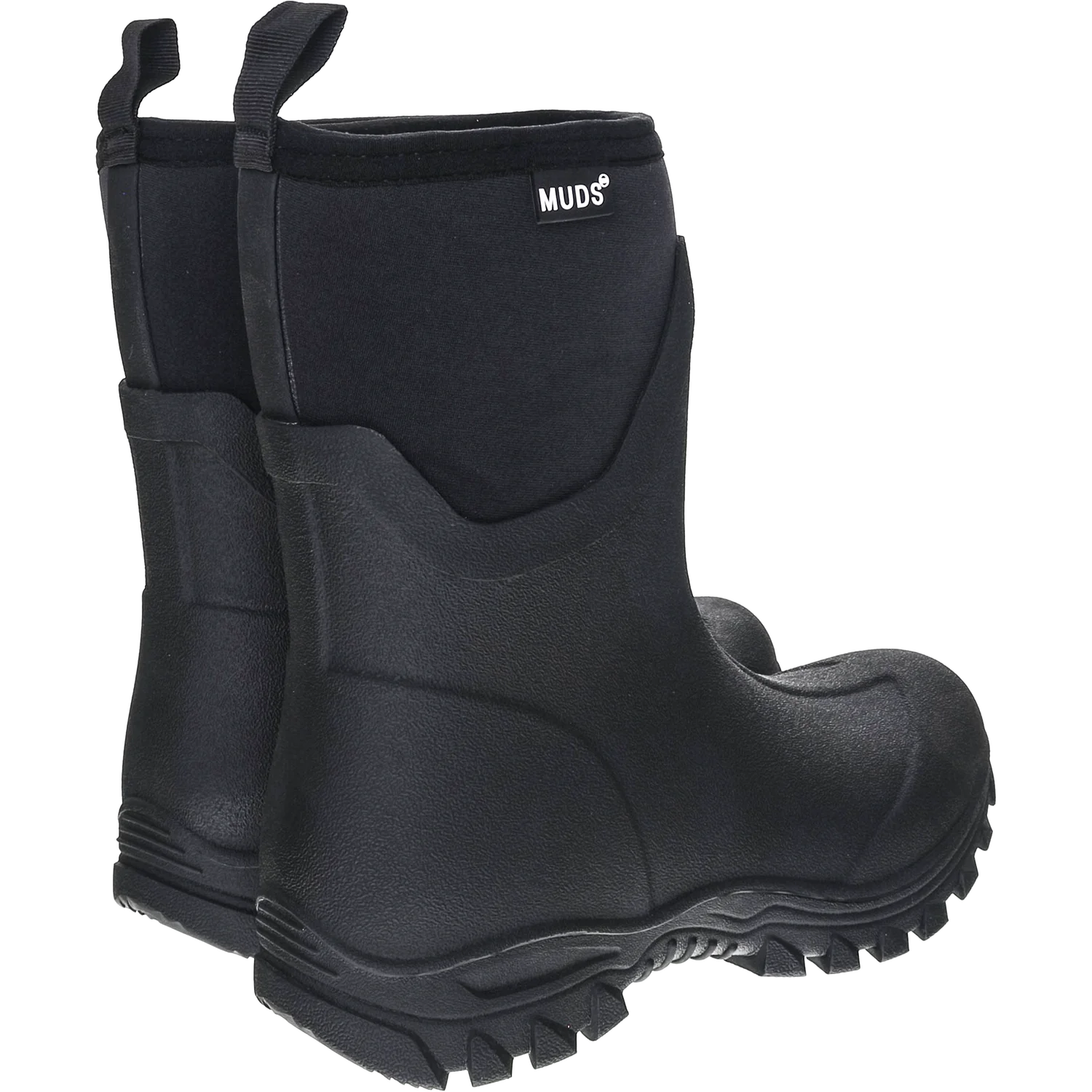 Muds Dovestone Short, Ladies Short Welly in Black - Image 2