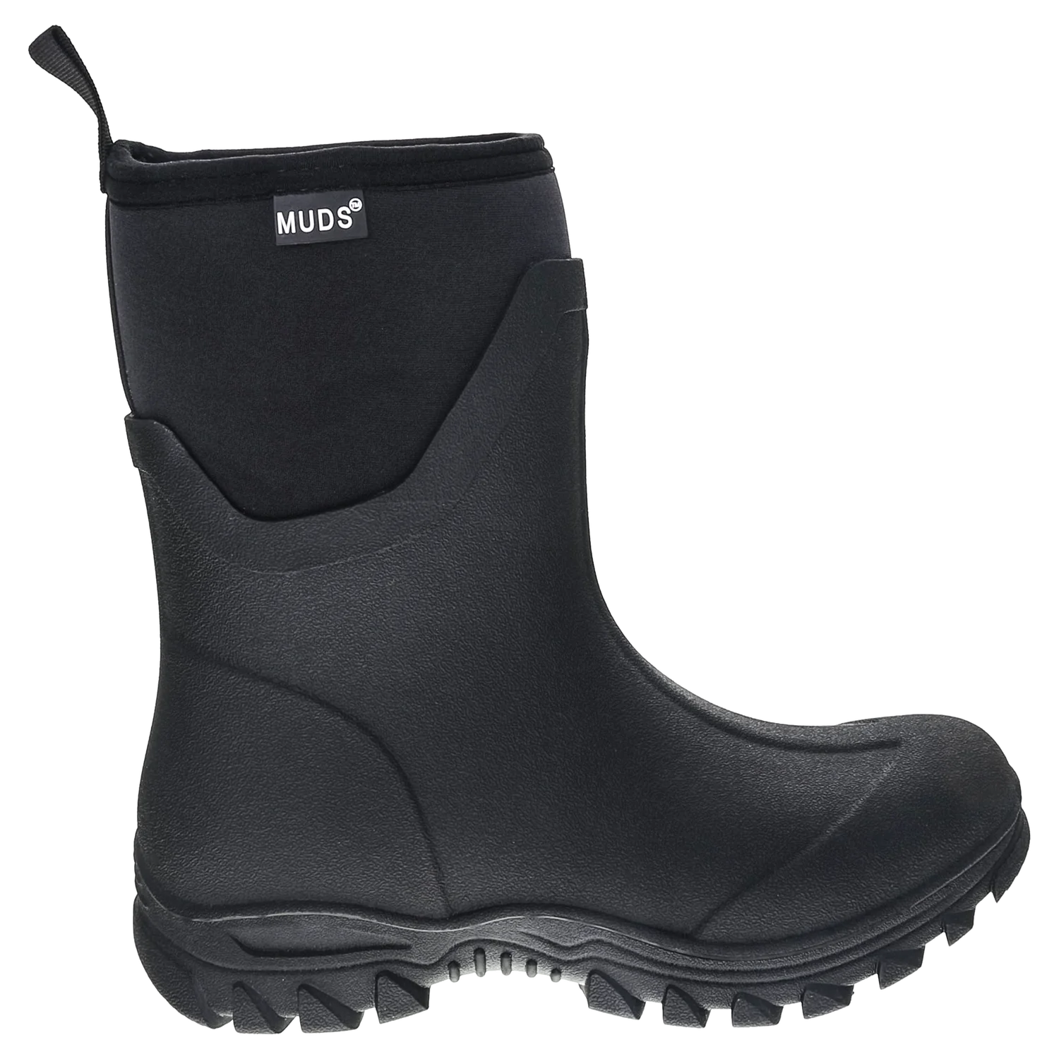 Muds Dovestone Short, Ladies Short Welly in Black - Image 3