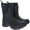 Muds Dovestone Short, Ladies Short Welly in Black
