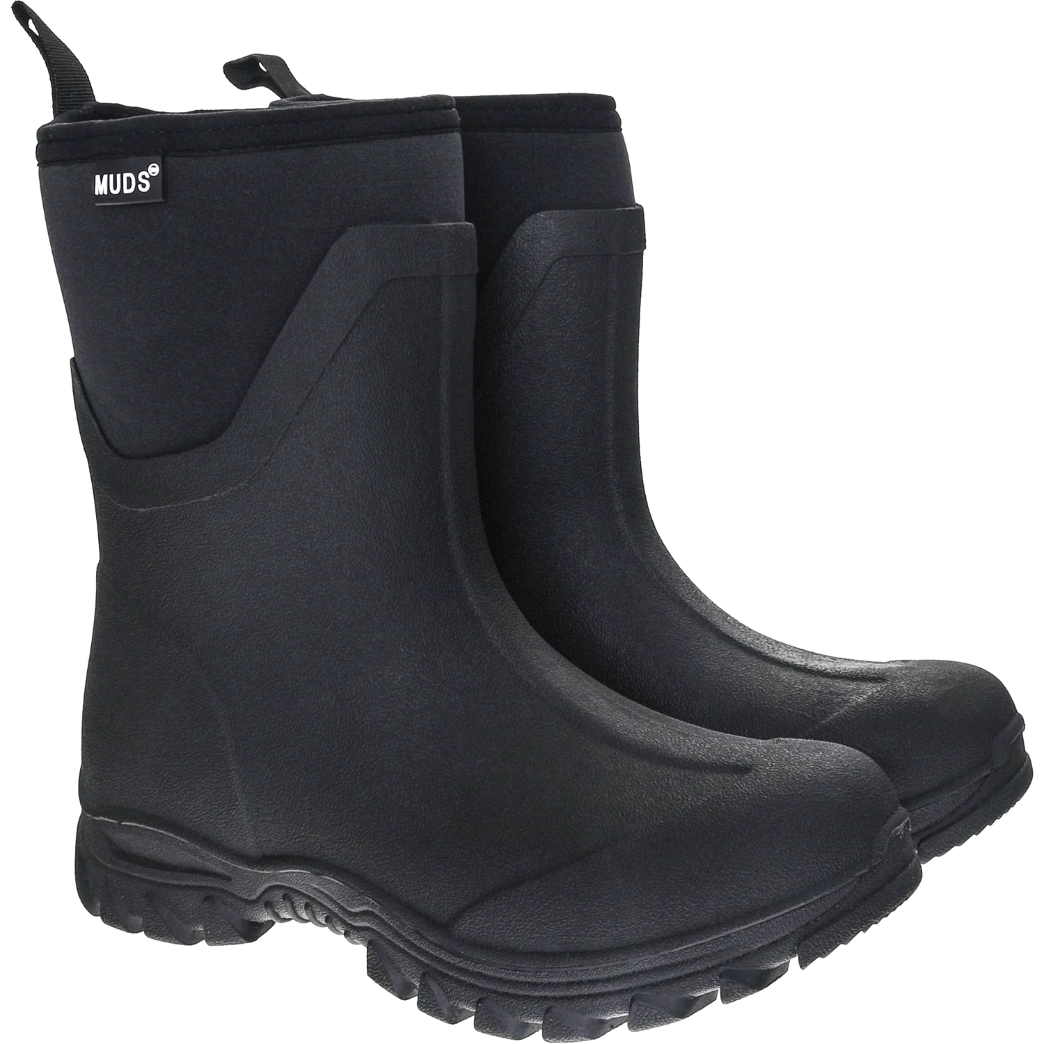 Muds Dovestone Short, Ladies Short Welly in Black